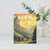 Bern Zwitserland Reizen Kunst Vintage Briefkaart (Staand voorkant)