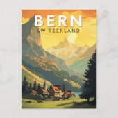 Bern Zwitserland Reizen Kunst Vintage Briefkaart (Voorkant)
