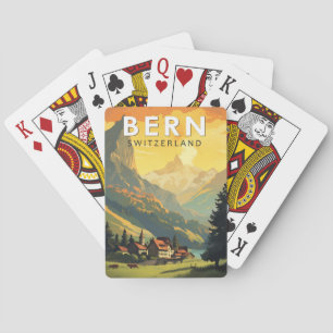 Bern Zwitserland Reizen Kunst Vintage Pokerkaarten