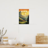 Bern Zwitserland Reizen Kunst Vintage Poster (Keuken)