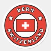 Bern Zwitserland Ronde Sticker (Voorkant)
