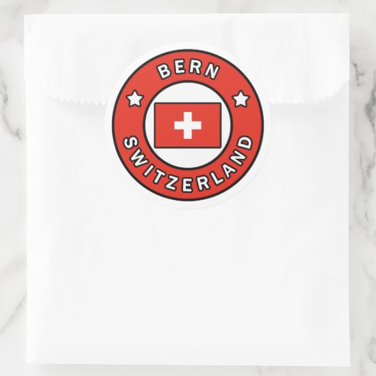 Bern Zwitserland Ronde Sticker (Tas)