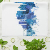 Bern Zwitserland Skyline Blue Theedoek (Gevouwen)