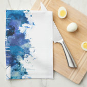 Bern Zwitserland Skyline Blue Theedoek (Quarter Fold)