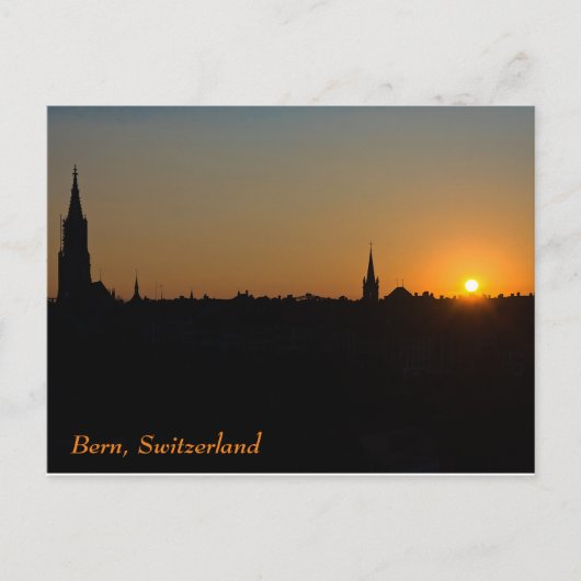 Bern Zwitserland Skyline Briefkaart (Voorkant)