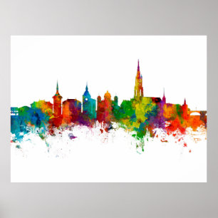 Bern Zwitserland Skyline Poster