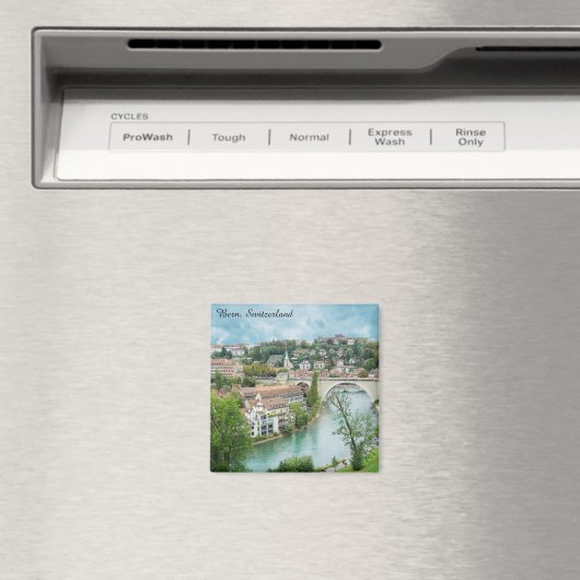 Bern Zwitserland Swiss Photo Aare River Magneet (Insitu (Vaatwasser))