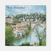 Bern Zwitserland Swiss Photo Aare River Magneet (Voorkant)