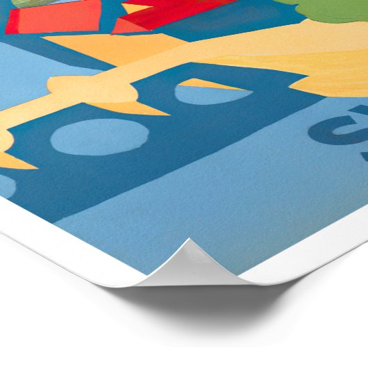 Bern Zwitserland vintage Poster (Hoek)