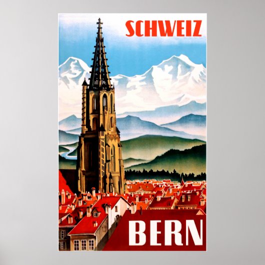 Bern, Zwitserse reisposter Poster (Voorkant)