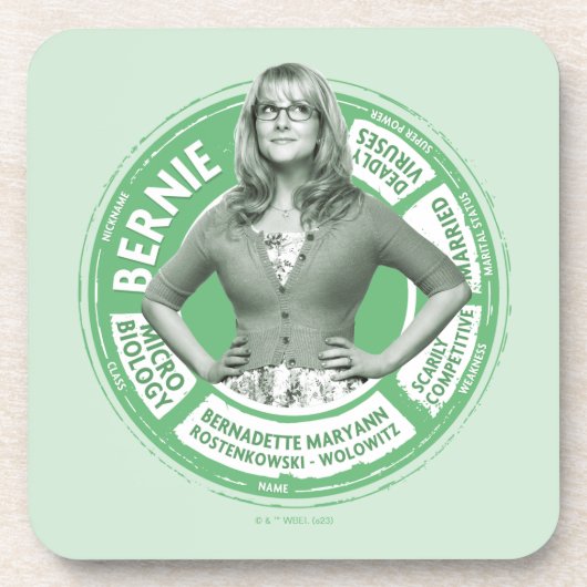 Bernadette Info Graphic Bier Onderzetter (Voorkant)