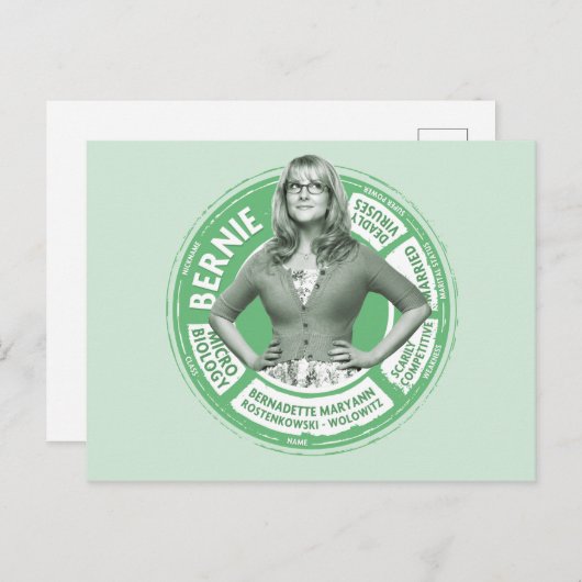 Bernadette Info Graphic Briefkaart (Voorkant / Achterkant)