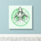 Bernadette Info Graphic Canvas Afdruk (Insitu (Houten vloer))