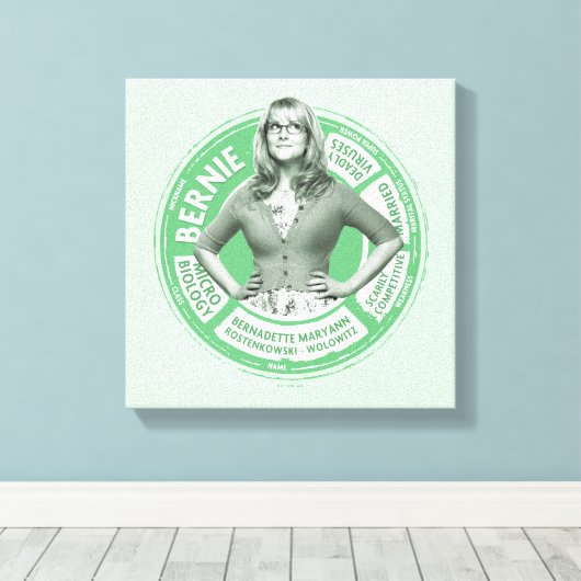 Bernadette Info Graphic Canvas Afdruk (Insitu (Houten vloer))