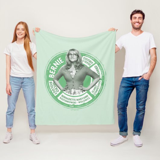 Bernadette Info Graphic Fleece Deken (In situ)