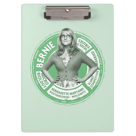 Bernadette Info Graphic Klembord (Voorkant)