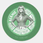 Bernadette Info Graphic Ronde Sticker (Voorkant)