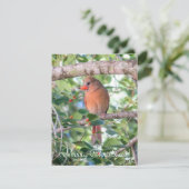 Bernadette Kerstmis Feestdagenkaart (Staand voorkant)