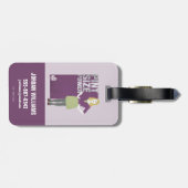 Bernadette | Vermogensgrootte van de pen Bagagelabel (Achterkant horizontaal)