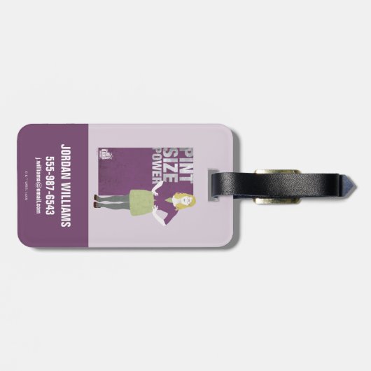 Bernadette | Vermogensgrootte van de pen Bagagelabel (Achterkant horizontaal)