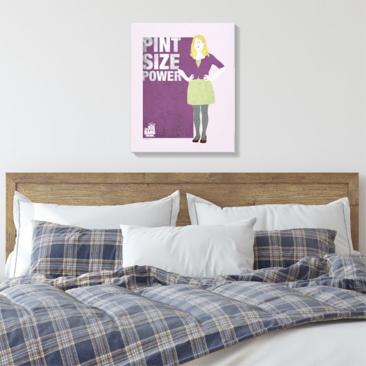 Bernadette | Vermogensgrootte van de pen Canvas Afdruk (Insitu (Slaapkamer))