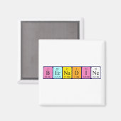 Bernadine periodieke table name magnet (Voorkant / Achterkant)