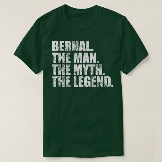 BernalBernal Achternaam Bernal S T-shirt (Design voorkant)
