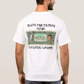 Bernanke Dollar End the Fed T-shirt (Achterkant)