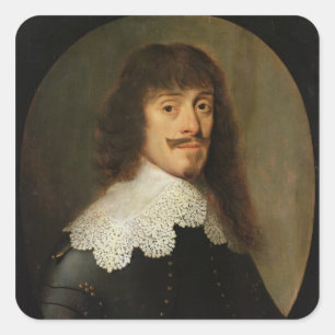 Bernard Duke van Saxe-Weimar Vierkante Sticker