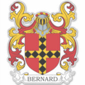 Bernard Family Crest Sticker (Voorkant)