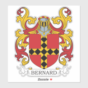 Bernard Family Crest Sticker