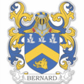 Bernard Family Crest Sticker (Voorkant)