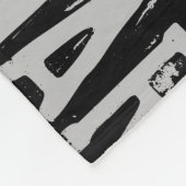 Bernard gepersonaliseerde naam en fietsen zwart-wi fleece deken (Hoek)