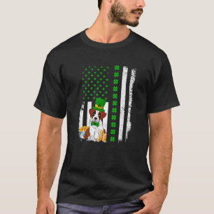 Bernard Hondenliefhebber St Patrick's Day Puppy Co T-shirt
