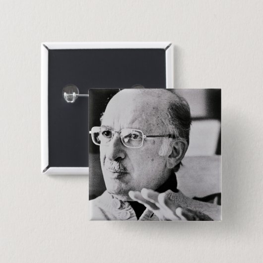 Bernard Malamud Vierkante Button 5,1 Cm (Voorkant /achterkant)