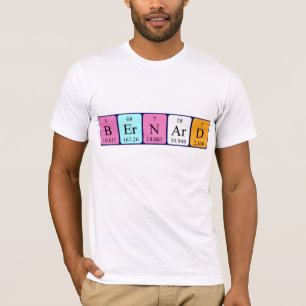 Bernard periodiek table name shirt