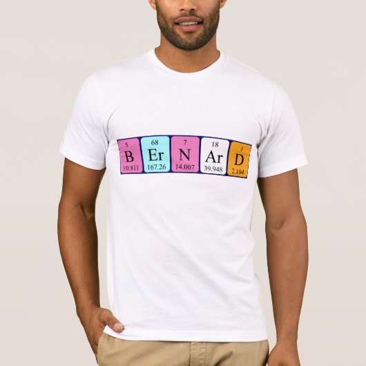 Bernard periodiek table name shirt (Voorkant)