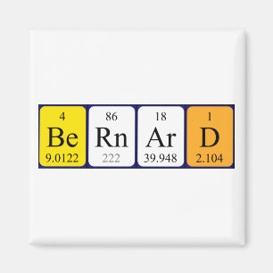 Bernard periodieke table name magnet