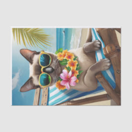 Bernard Surf & Zand, Strand Siamese Kat Tissuepapier