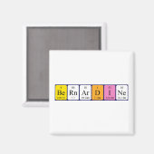 Bernardine periodieke table name magnet (Voorkant / Achterkant)