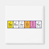Bernardine periodieke table name magnet (Voorkant)
