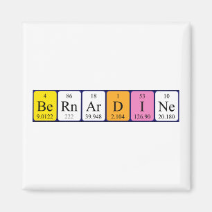 Bernardine periodieke table name magnet