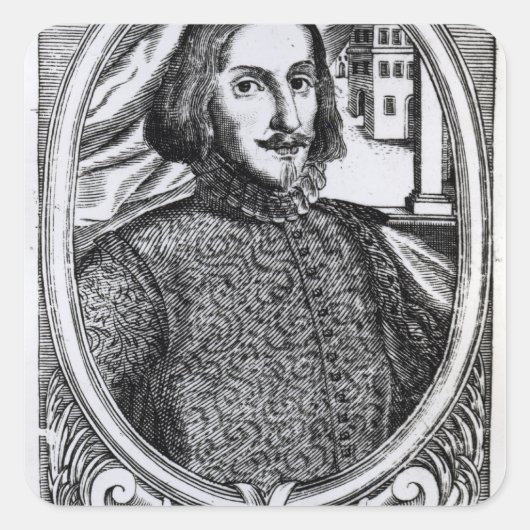 Bernardino de Mendoza, 1595 Vierkante Sticker (Voorkant)