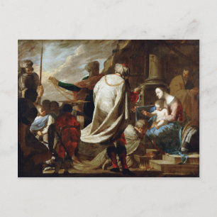 Bernardo Cavallino Adoration of the Magi Briefkaart