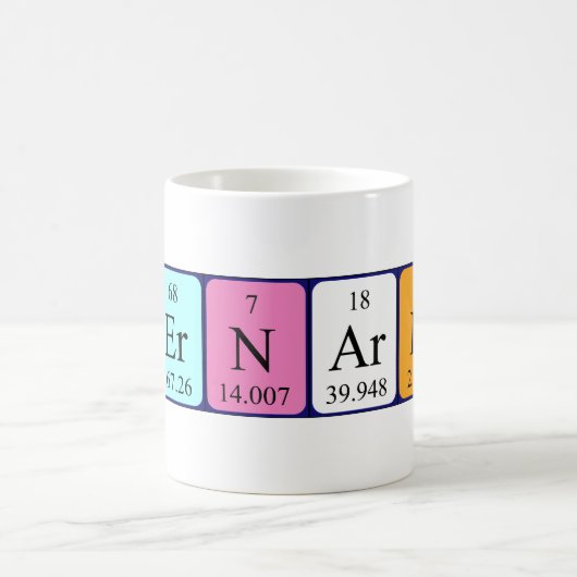 Bernardo periodieke lijstnaam mok (Center)