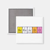 Bernardo periodieke table name magnet (Voorkant / Achterkant)