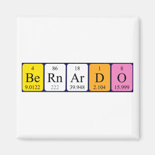 Bernardo periodieke table name magnet