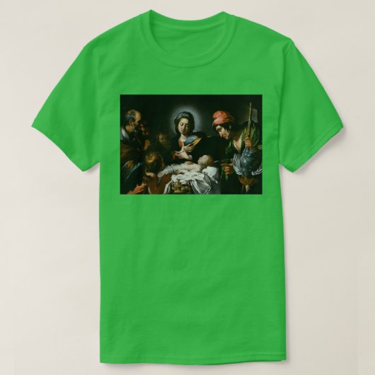 Bernardo Strozzi Adoratie van de herders T-shirt (Design voorkant)