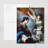 Bernardo Strozzi De aankondiging Briefkaart (Voorkant / Achterkant)