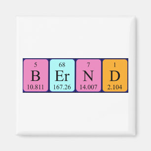 Bernd periodieke table name magnet